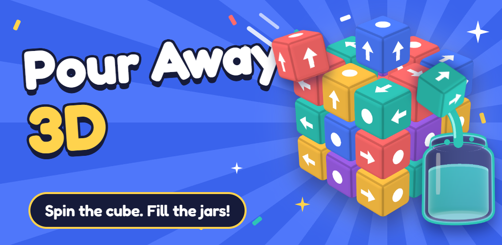 Pour Away 3D: Cube Puzzle