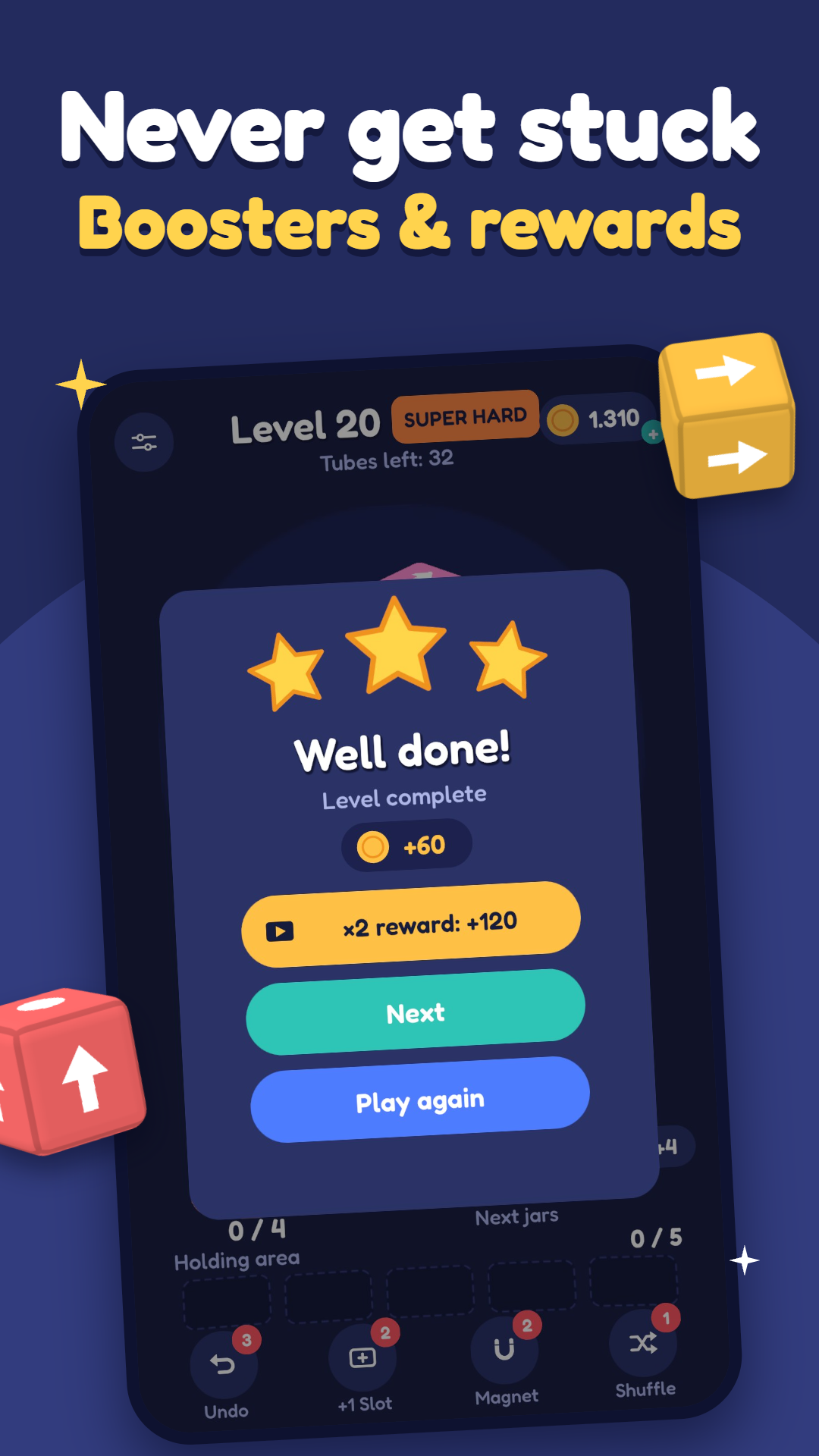 Pour Away 3D: Cube Puzzle screenshot 6