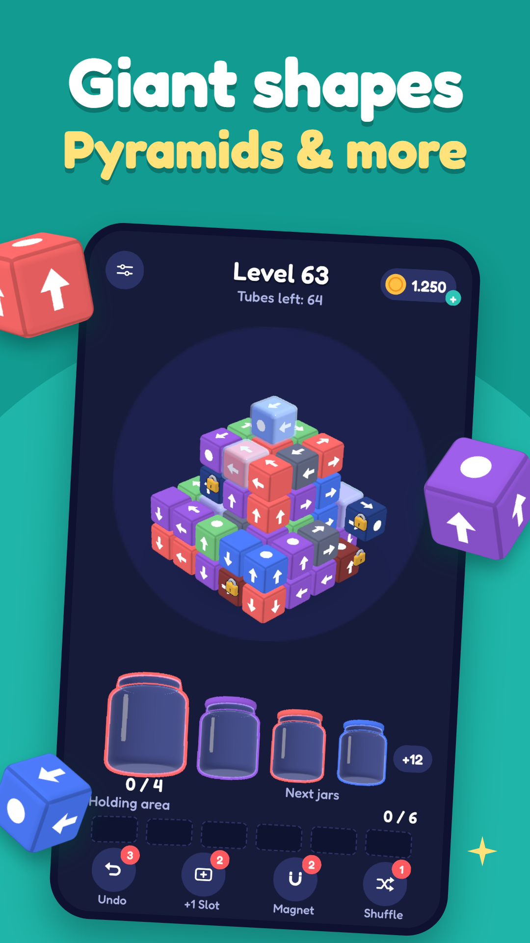 Pour Away 3D: Cube Puzzle screenshot 4