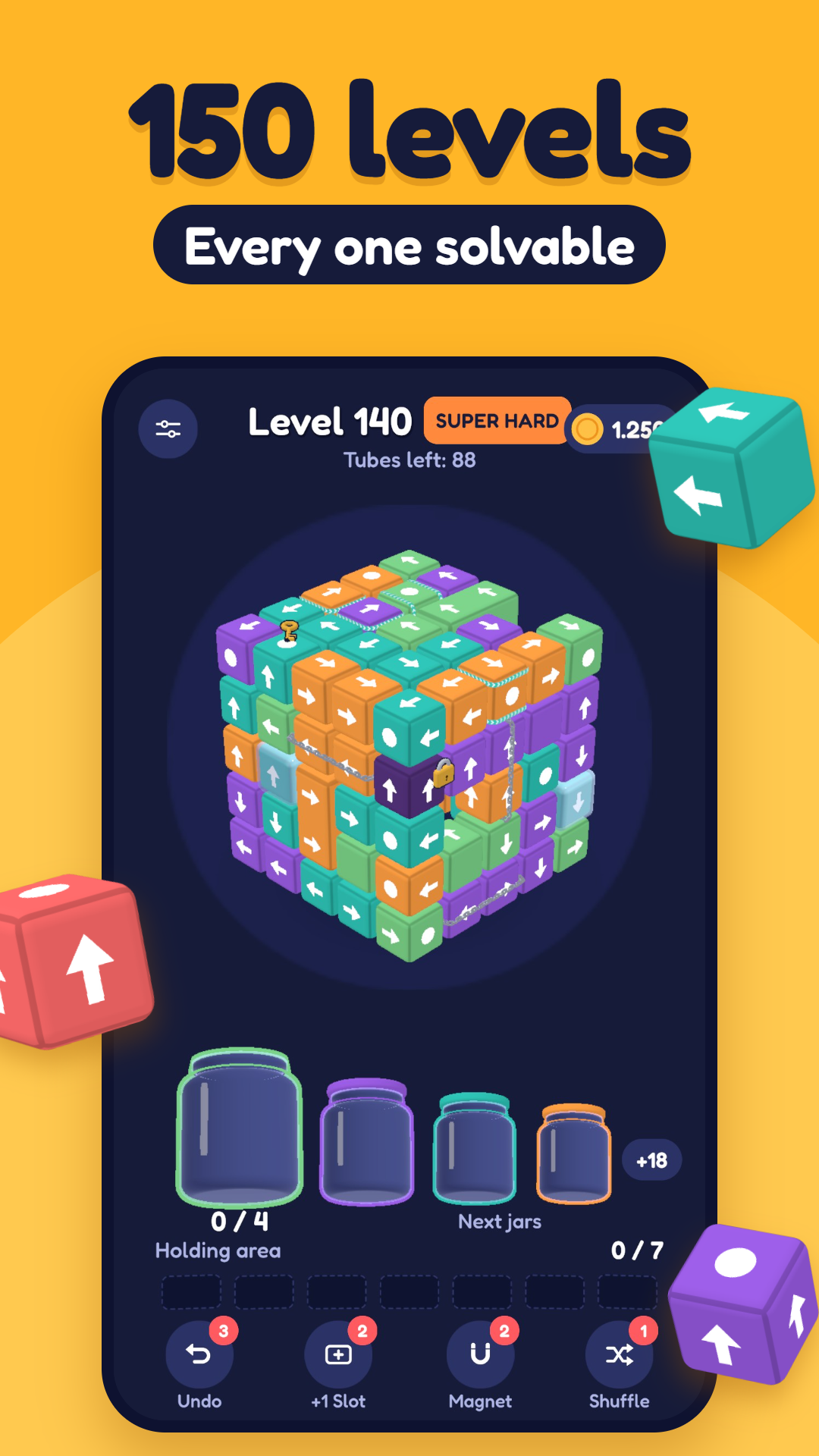 Pour Away 3D: Cube Puzzle screenshot 5